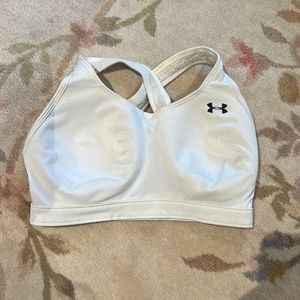Under Armor White Sports Bra Size Small